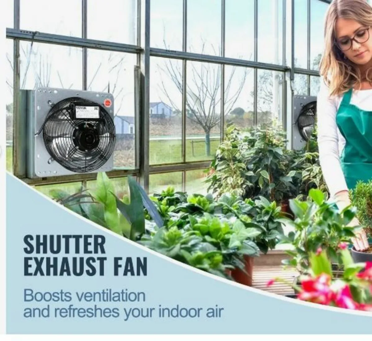 Shutter Exhaust Fan, 356 mm High-speed - Image 1