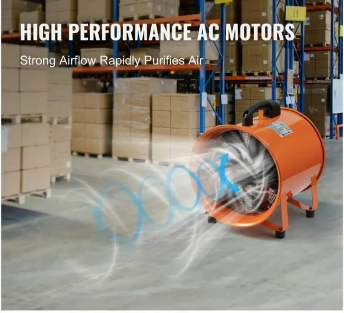 Portable Ventilator, 304.8mm Heavy Duty Cylinder - Image 2