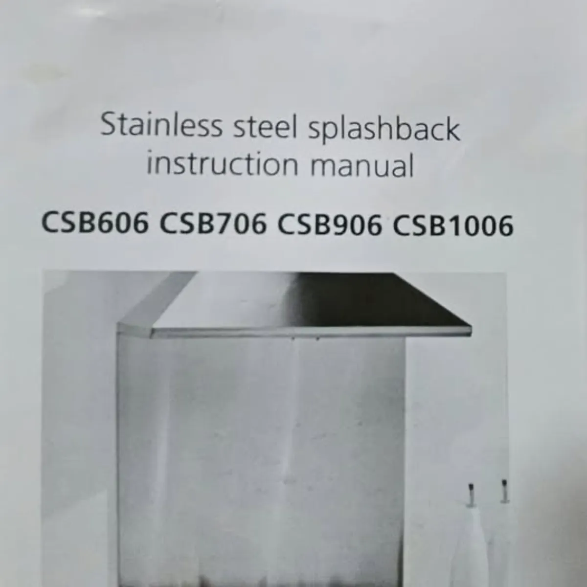 Splashback Stainless Steel - Image 1