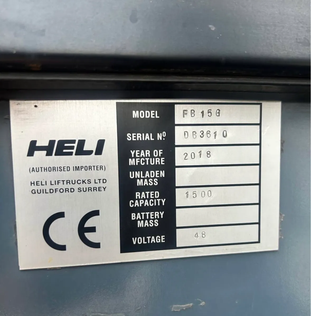 Heli 1.5 Ton Electric Forklift - Image 4