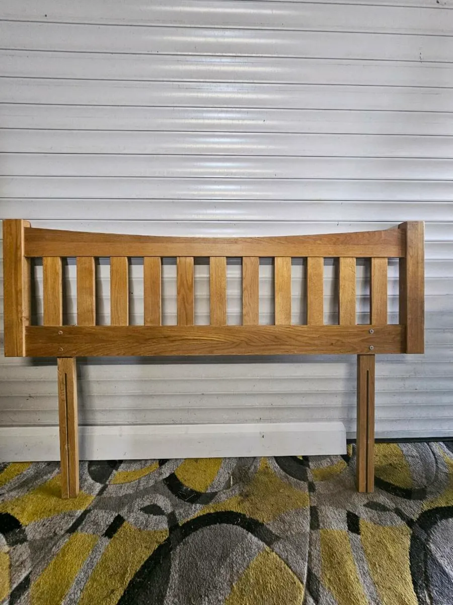King size bed frame solid wood - Image 1