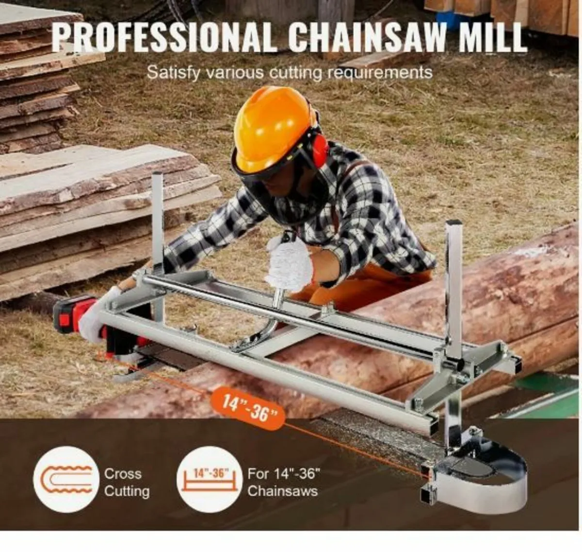 Portable Sawmill 35.6cm-91.4cm Guide Bar - Image 4