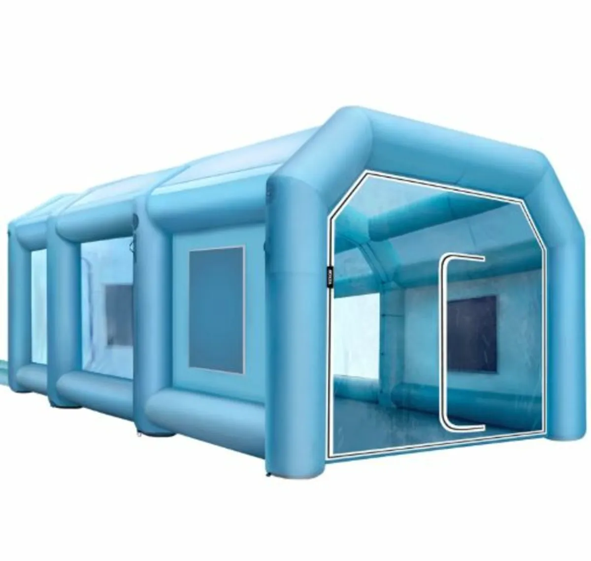 Inflatable Spray Booth Car Paint Tent 9 x 6 x 4 m - Image 4