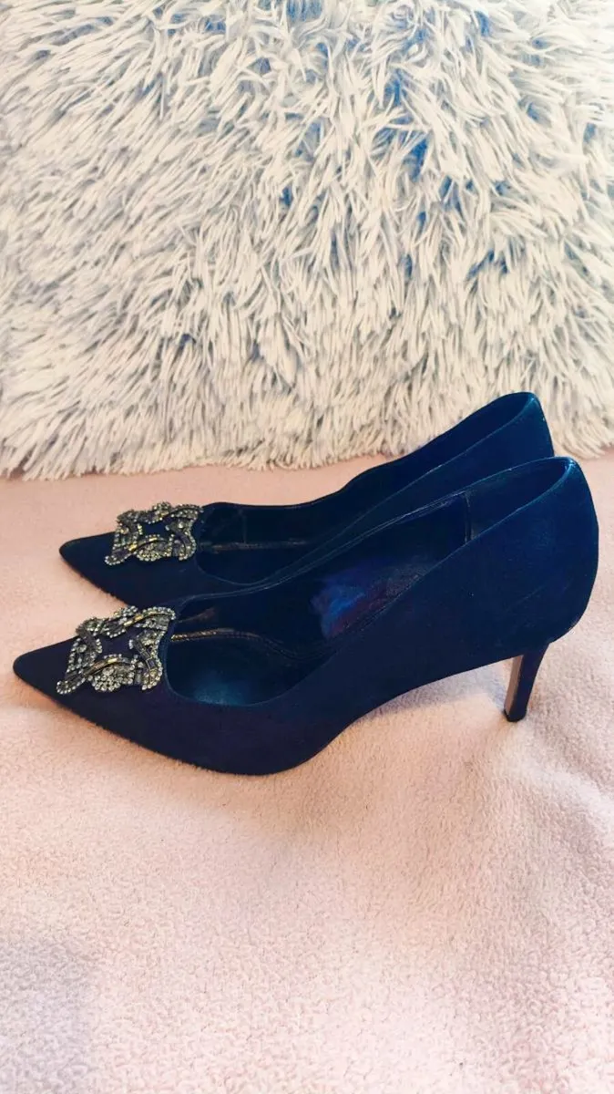 DUNE Black Suede 'Breanna' Pumps size 6(39) - Image 2