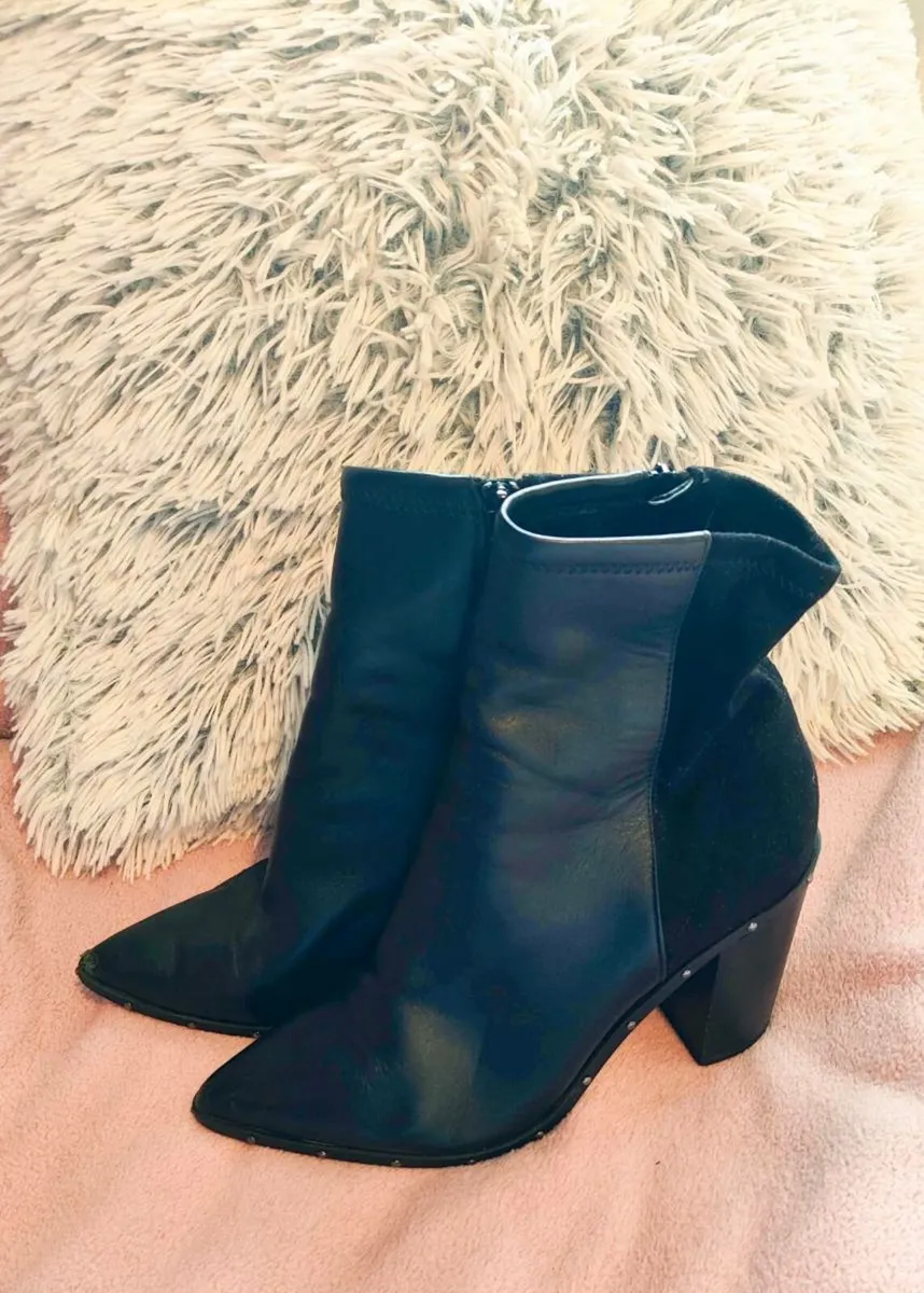 Aldo black heeled ankle boots, size EU 39 / UK 6 - Image 2