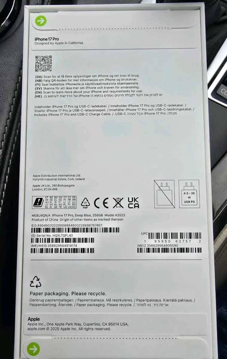 Iphone 17 Pro 256Gb deep blue - Image 2