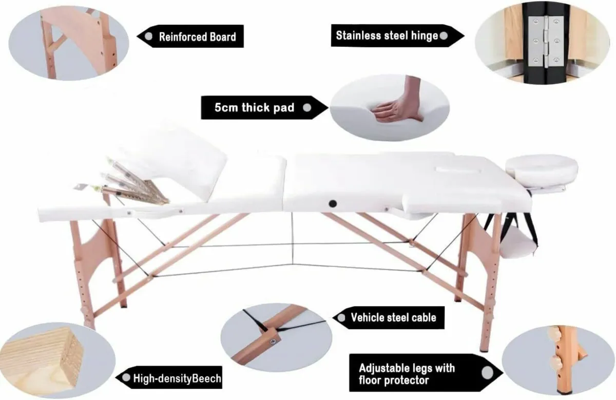Massage Bed Table - Foldable Beauty Couch - Image 4