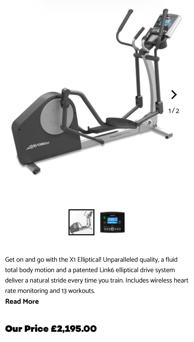 Professional life fitness X1 Go - cross trainer - Image 4