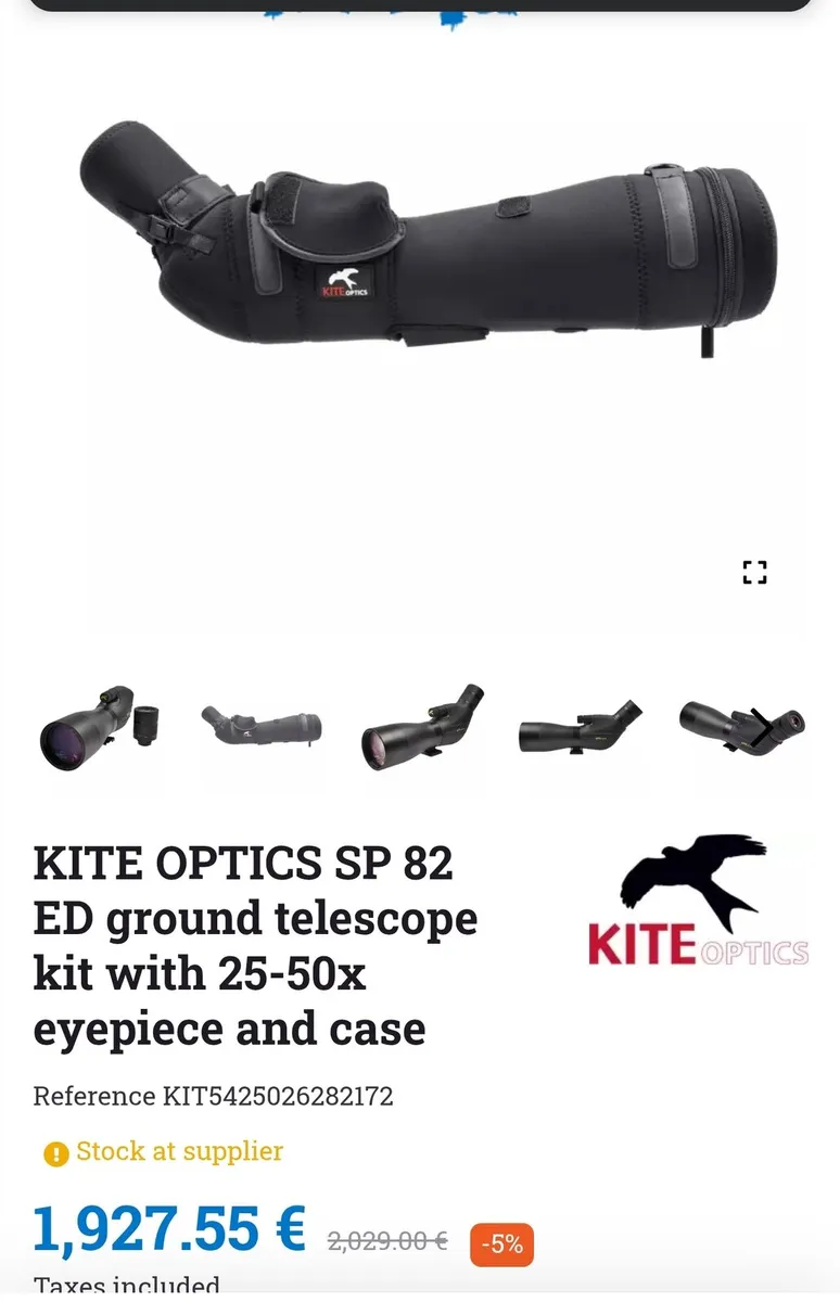 Kite SP82 ED spotting scope