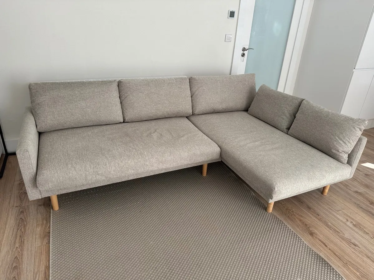 Perfect condition beige corner sofa - Image 2