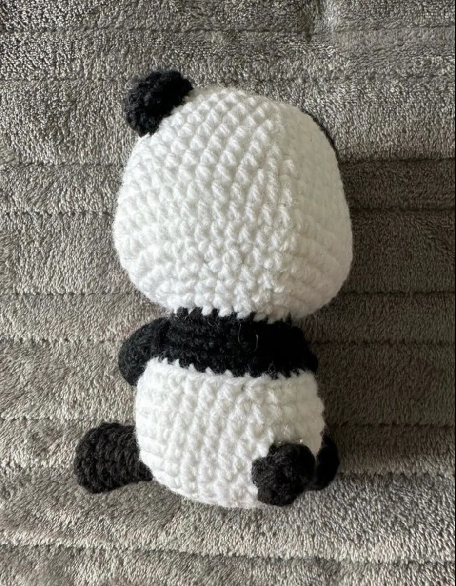 Brand new hand knitted teddy bear - panda - Image 3