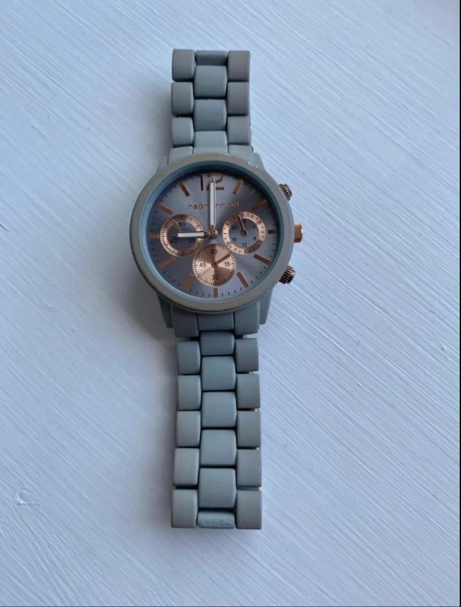Red Herring unisex watch, grey and rose gold - Image 1