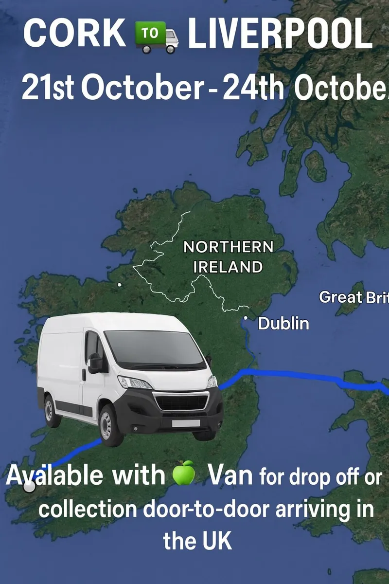 Cork to Liverpool Run - space available