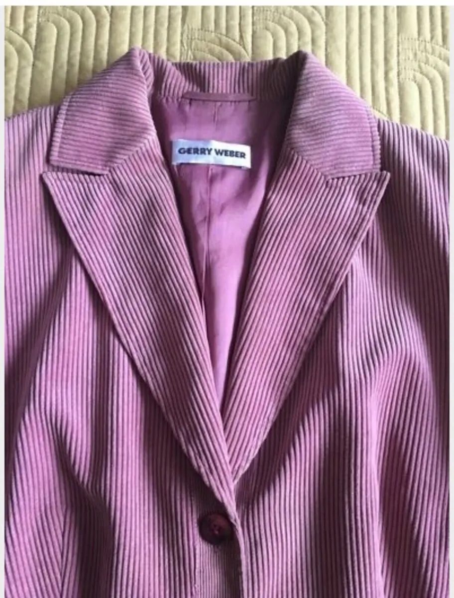Gerry Weber Cord Blazer Jacket Size 16 - Image 1