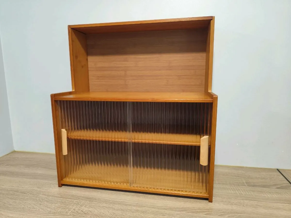 Kitchen countertop cabinet with glass doors - Image 2