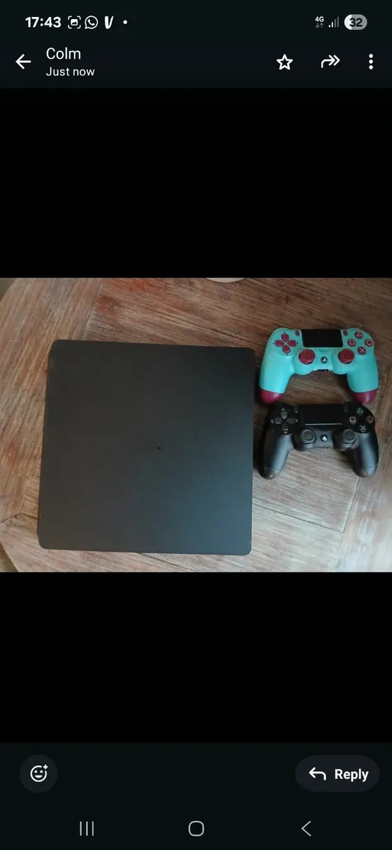 PS4  with two controllers - Image 1