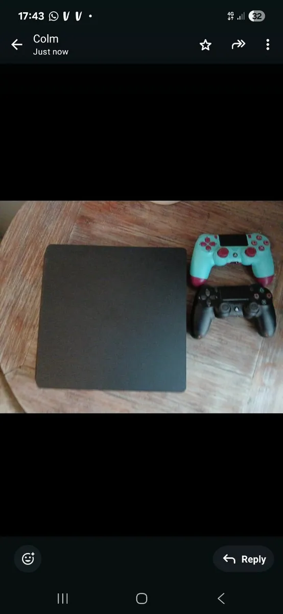 PS4  with two controllers - Image 2