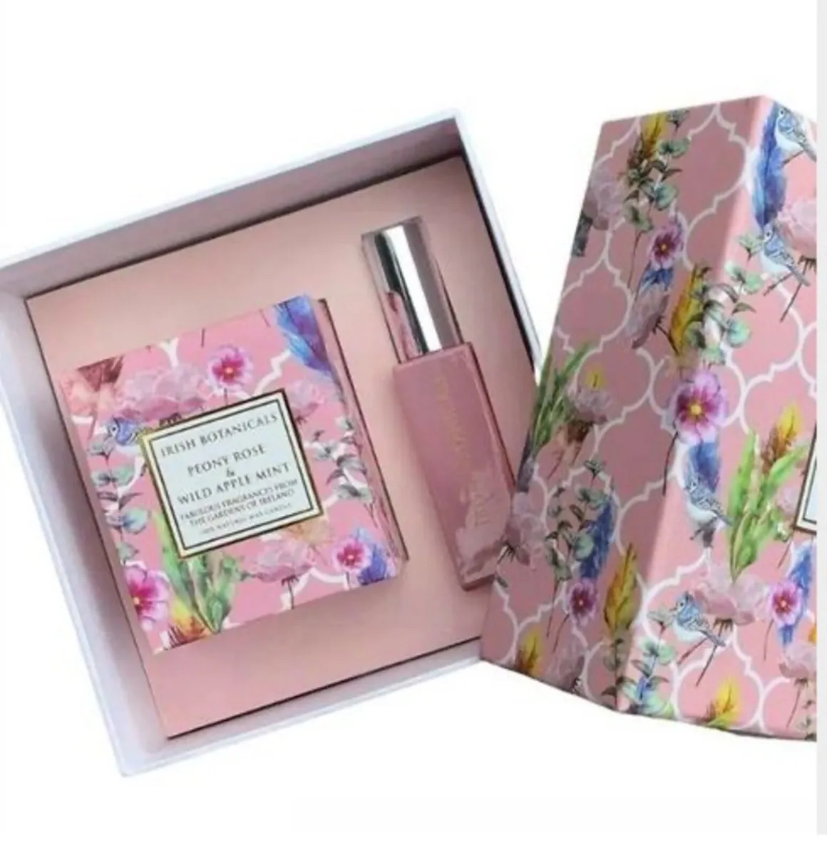 Peony Rose and Wild Apple Mint Wax Candle and Frag