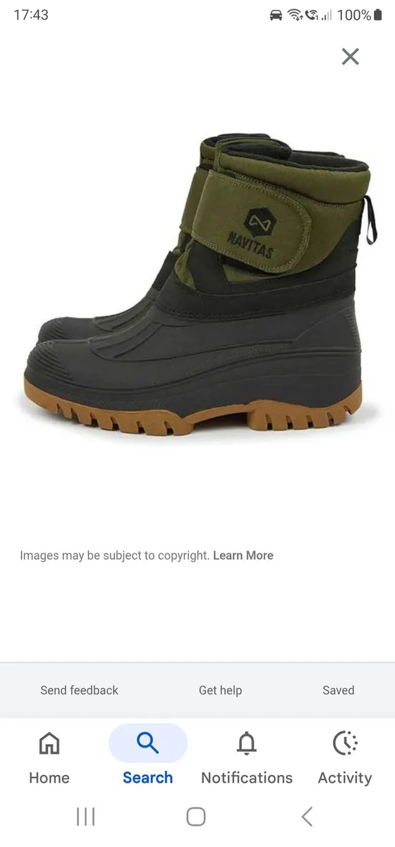 Navitas polartec Fleece Boots size 9  new