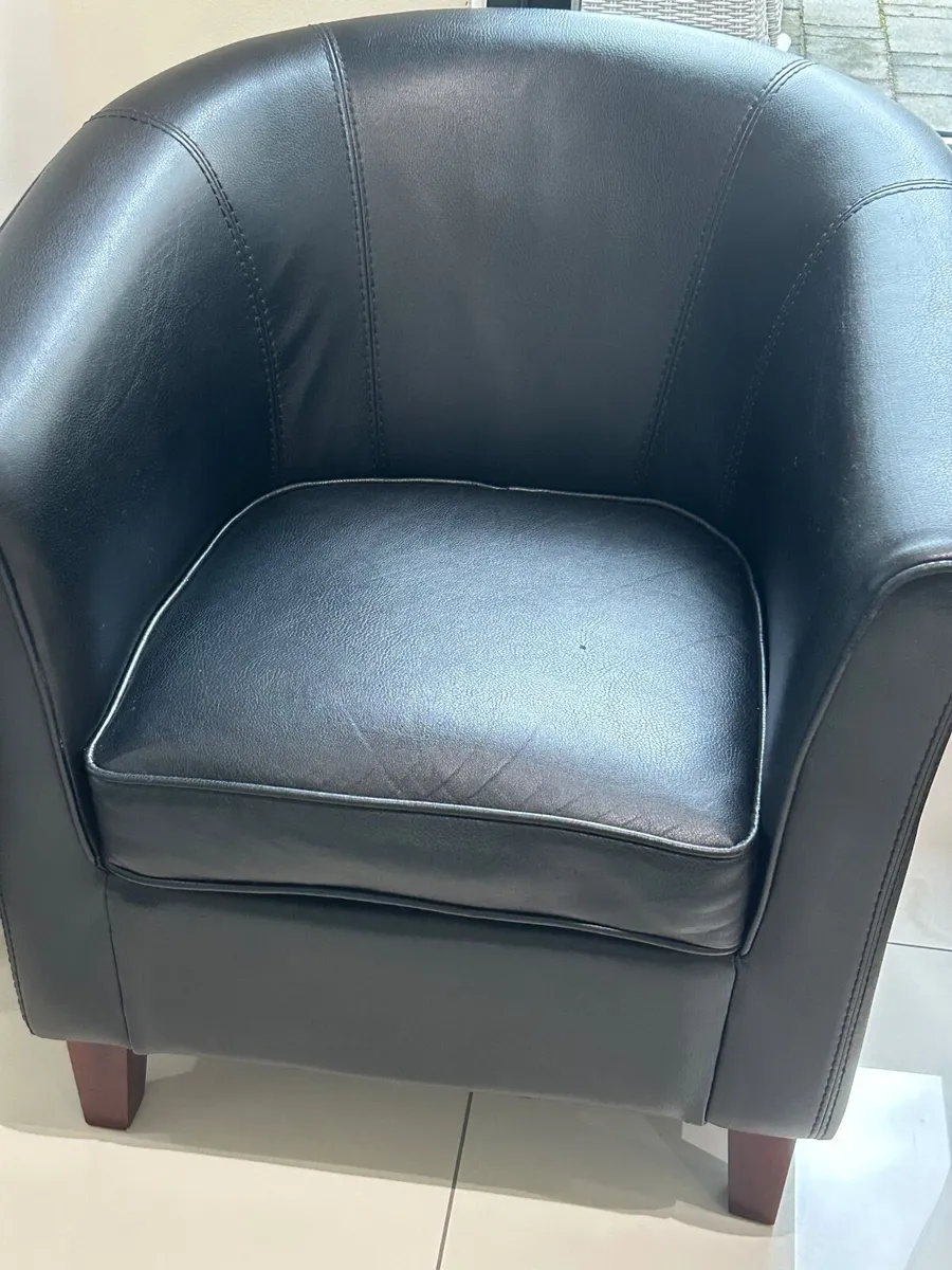 Leather Chairs/  Burgundy/. Brown/ Black - Image 1