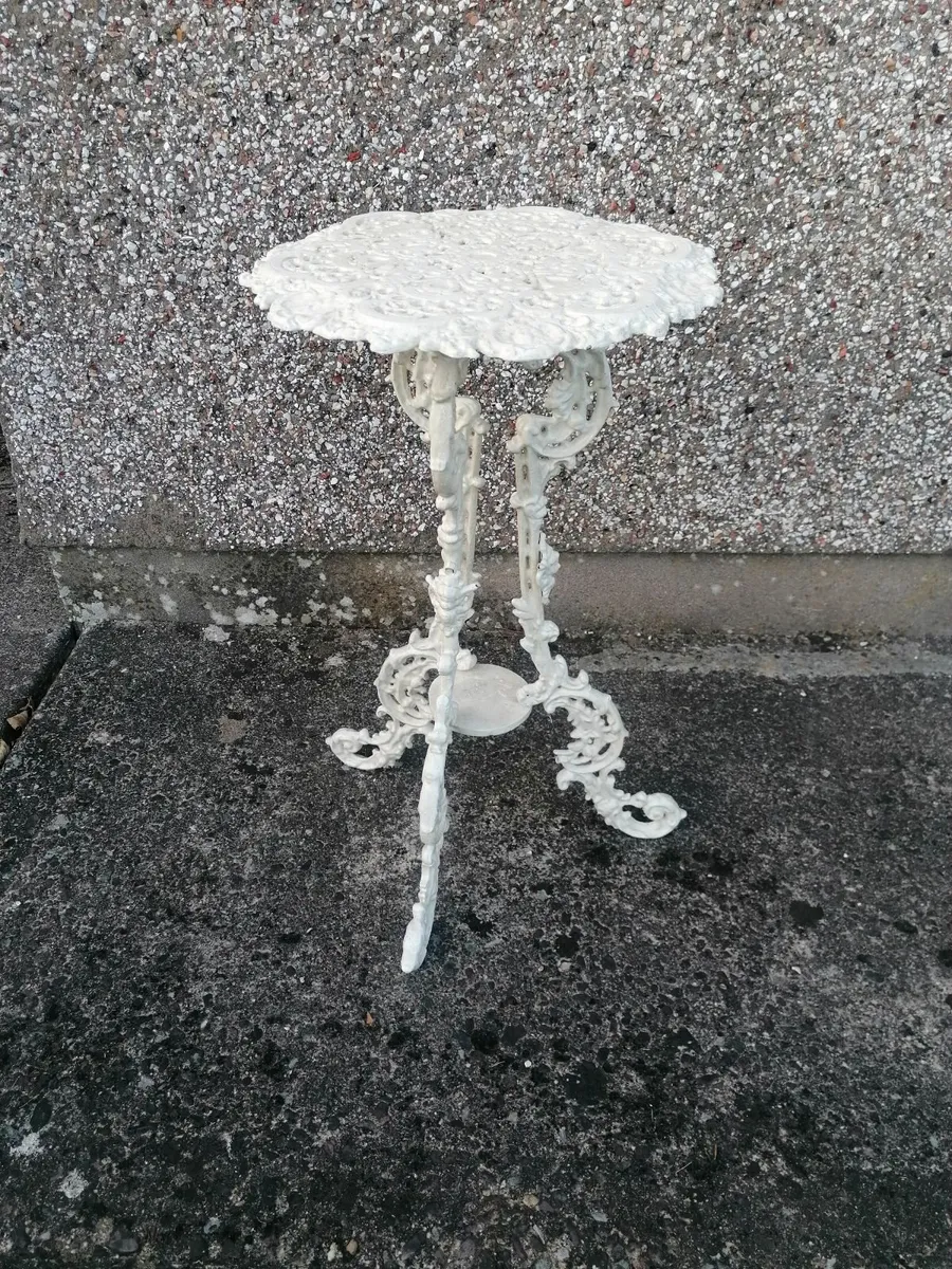 French Cast Iron Indoor /  Outdoor Garden Table - Image 1