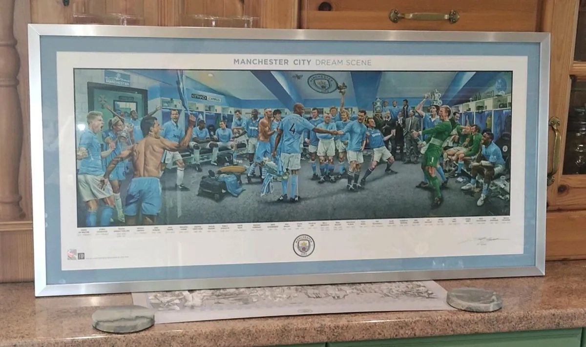 Manchester City Limited Edition Framed Print