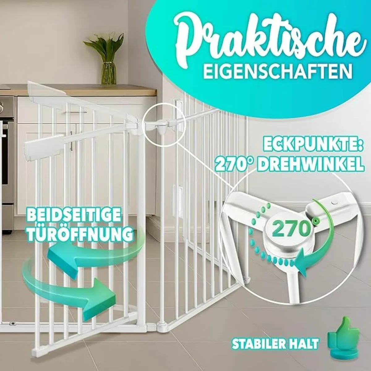 XXL Barrier gate 480cm or 540cm Super Wide baby pe - Image 3