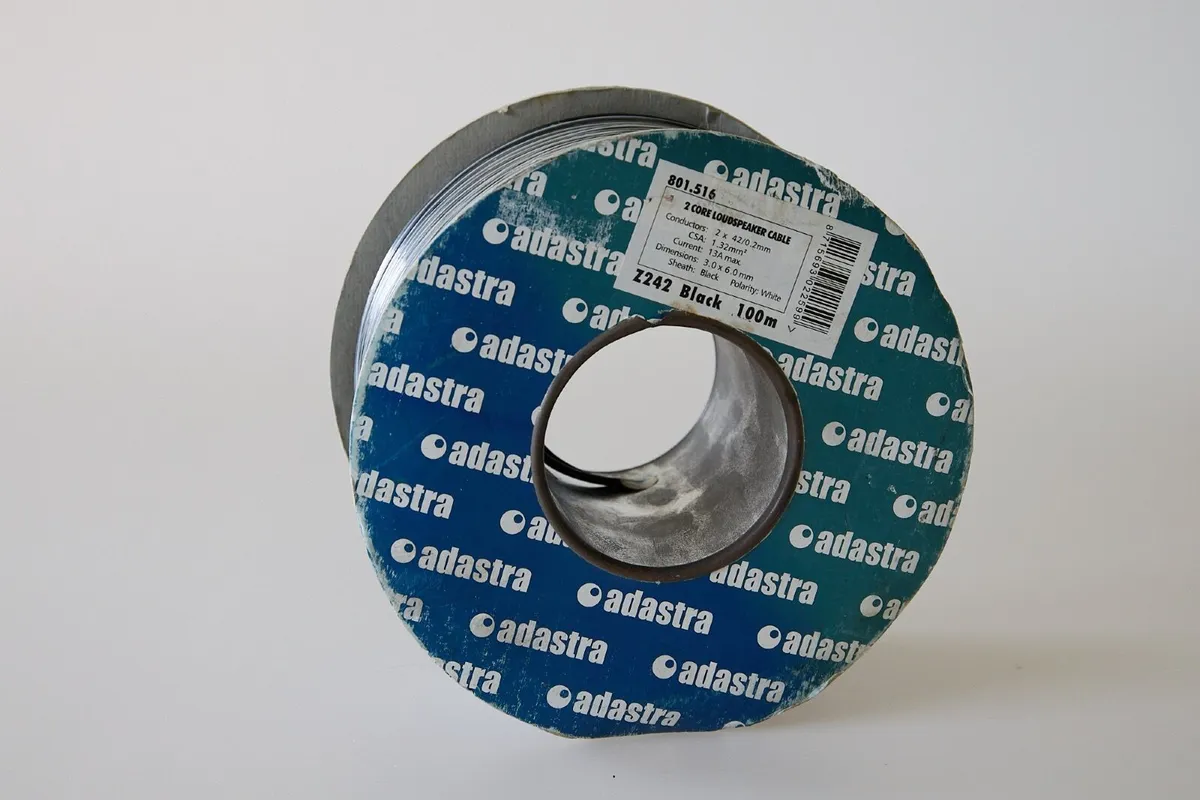 Adastra 2 Core Loudspeaker Cable – 100m Reel - Image 1