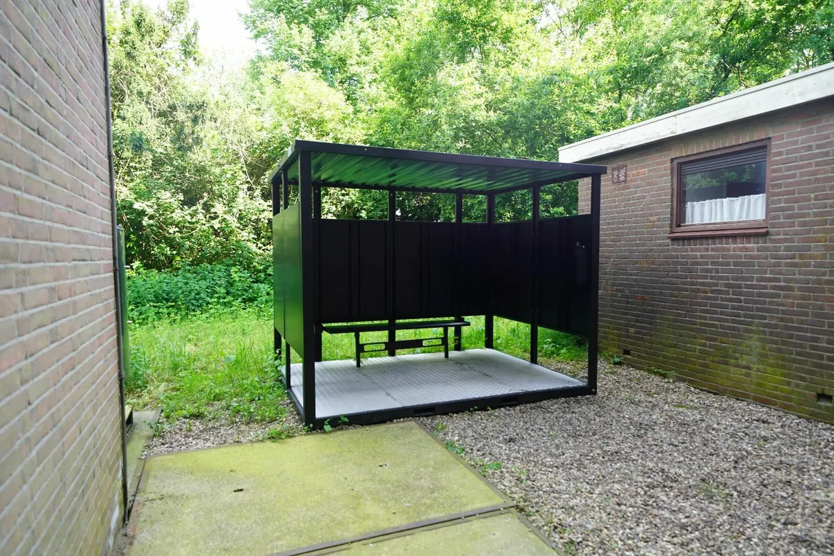 smoke shed shelter 3x2 RAL 9005 - Image 3