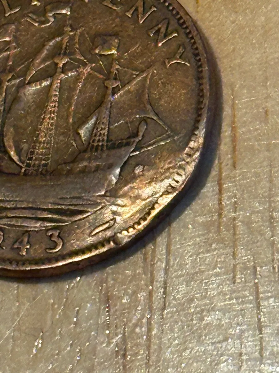 Old coin with error - Image 2