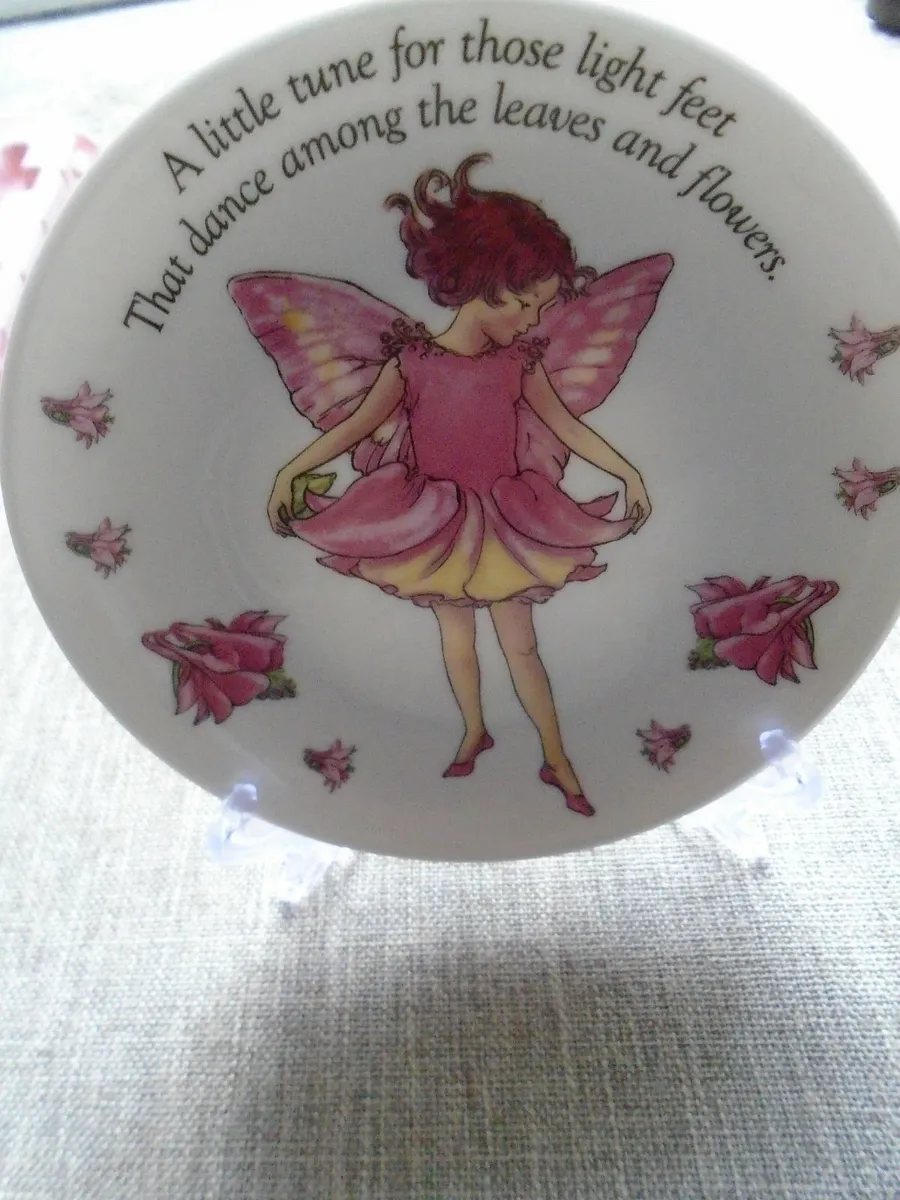Flower fairy plate, Home decor, Gift - Image 3