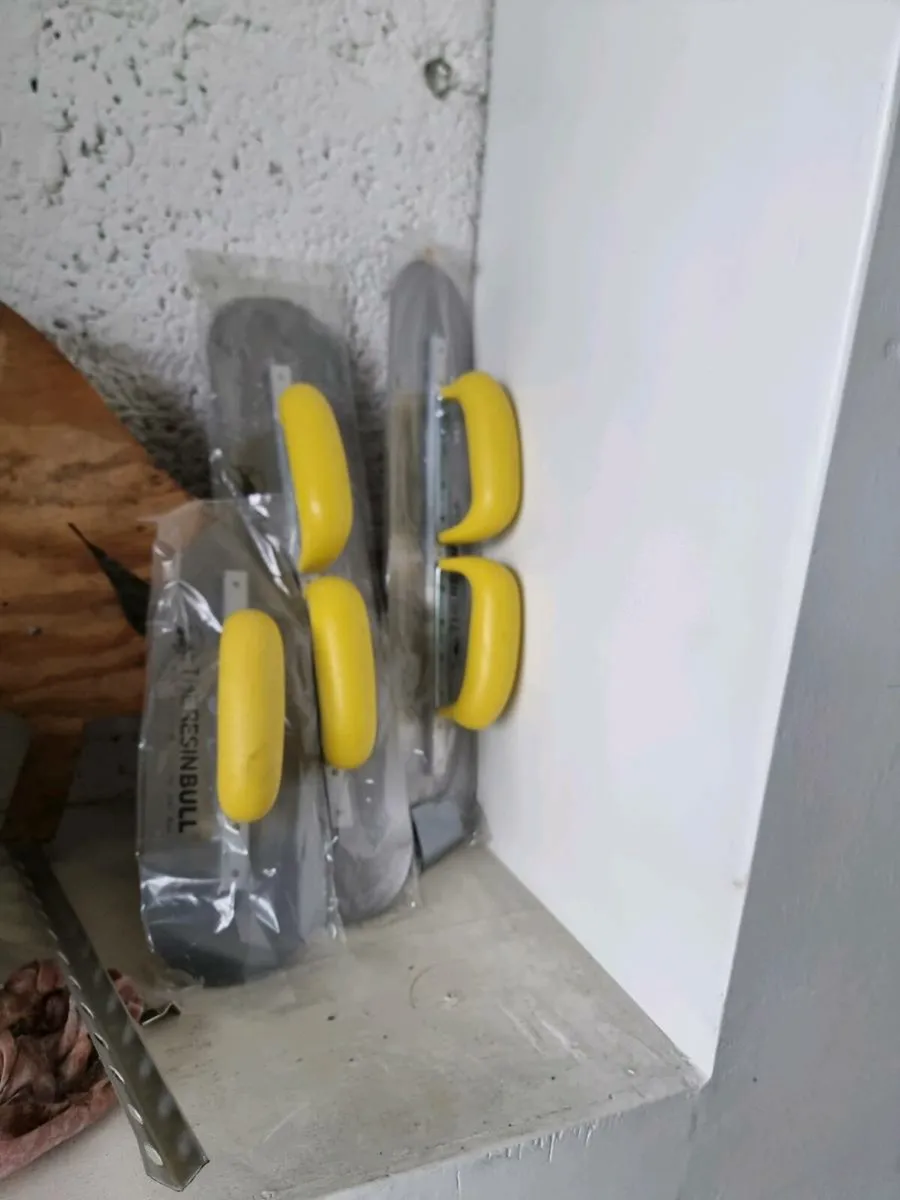 Plaster mixer rods and Resin bound trowels ,trims, - Image 2