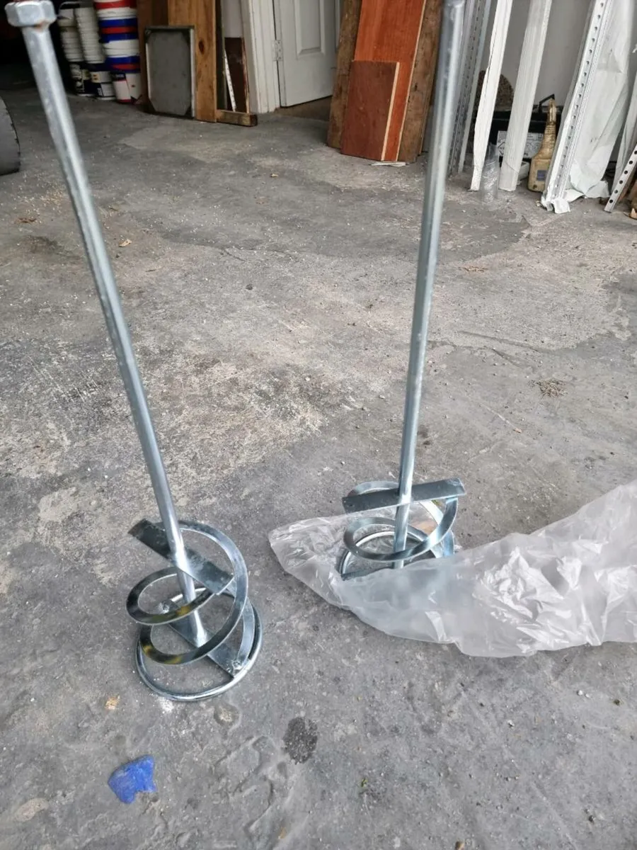 Plaster mixer rods and Resin bound trowels ,trims, - Image 1