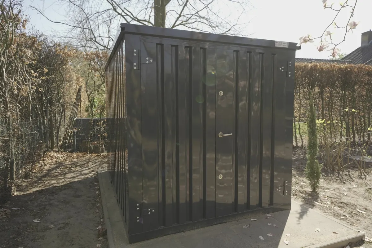 Anthracite demountable container 3x2 meters - Image 1
