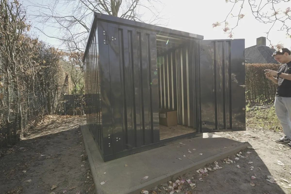 Anthracite demountable container 3x2 meters - Image 2