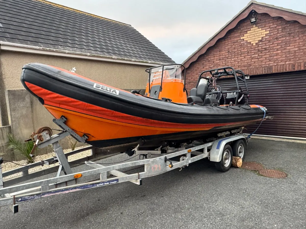DELTA RIB WITH TWIN 90HP MERCURY OPTIMAX’S - Image 1