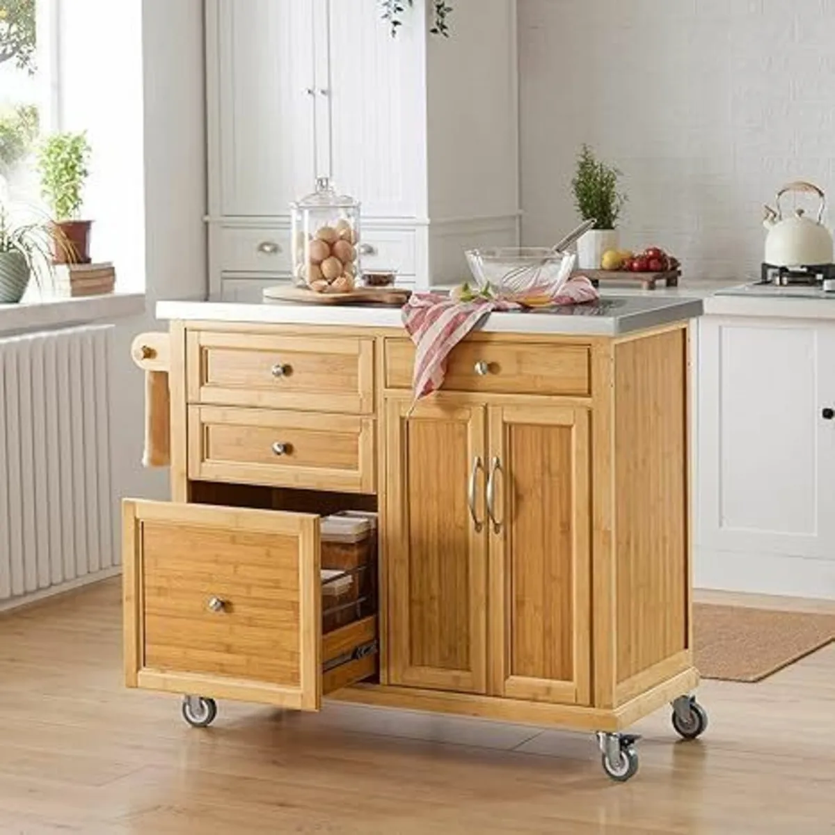 Kitchen Island Bamboo - Image 1