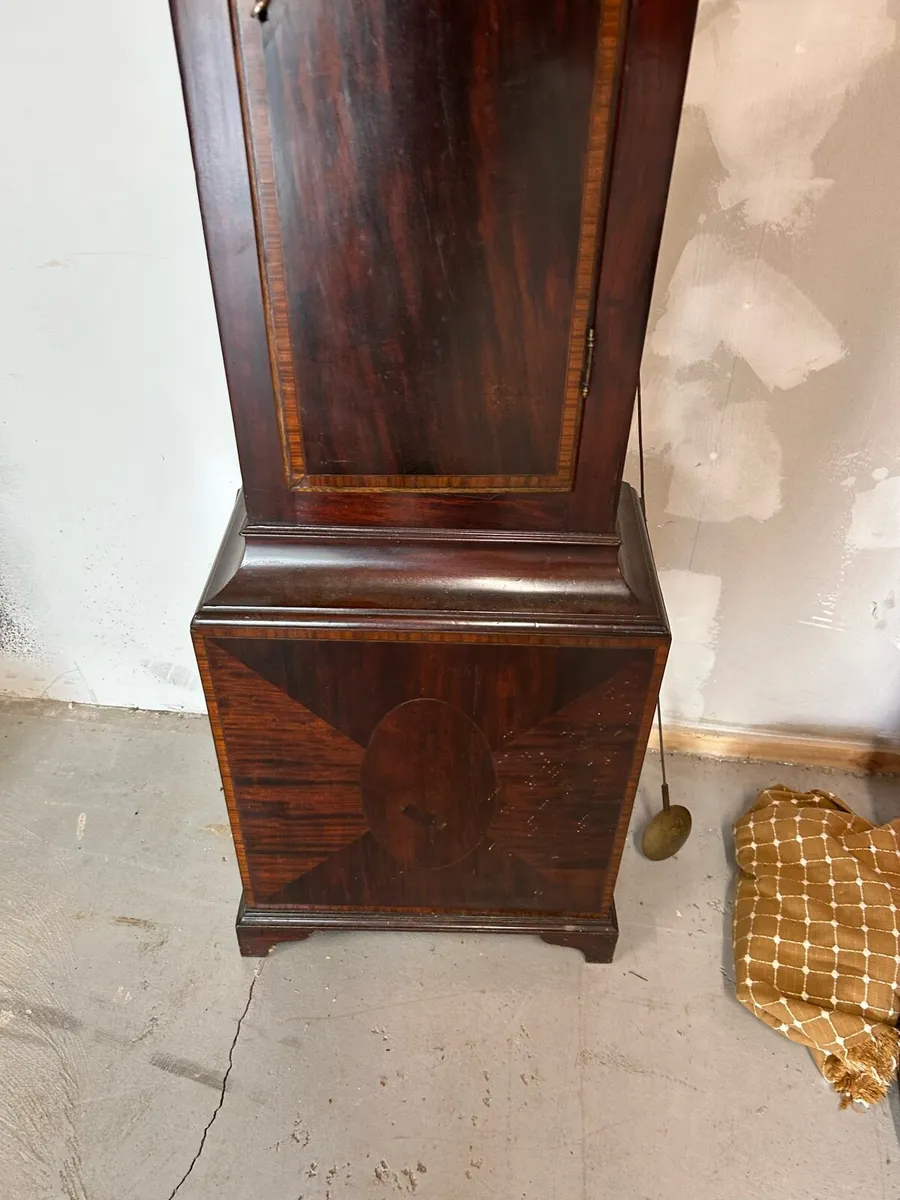 Antique grandfather clock - Image 4