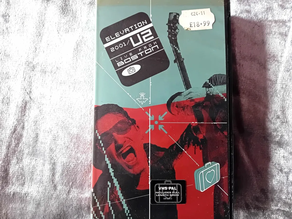 U2  ELEVATION  LIVE IN BOSTON   VHS VIDEO 2001 - Image 1