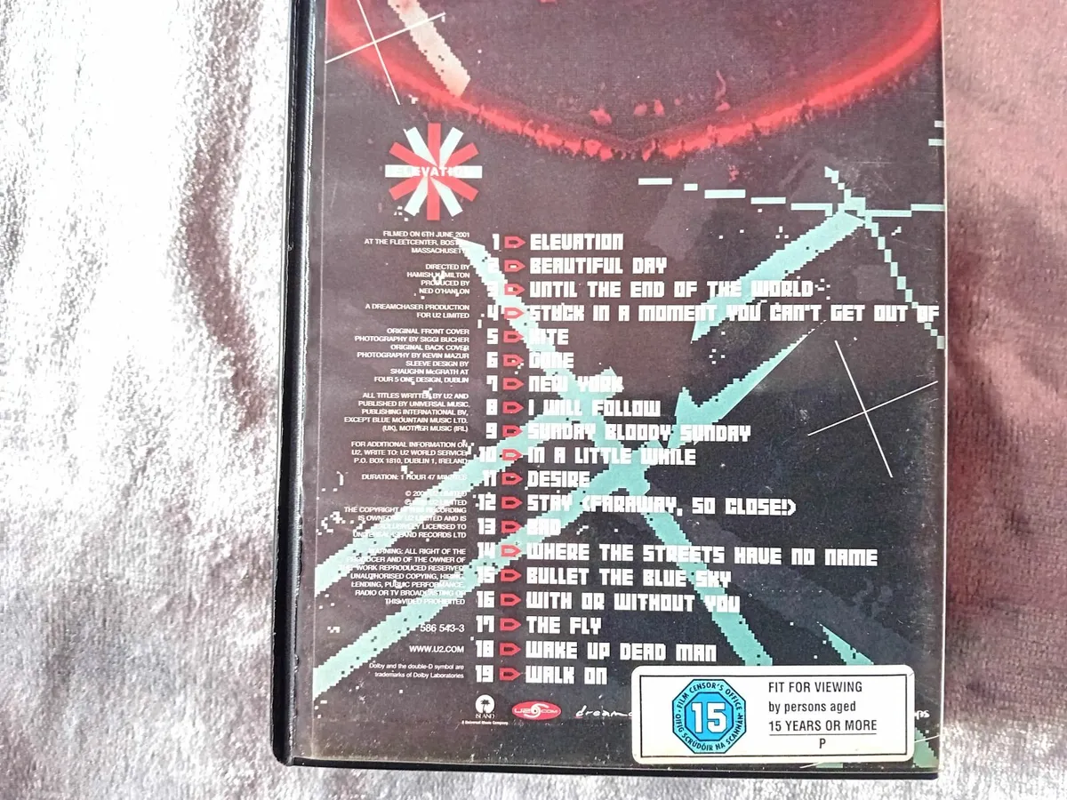 U2  ELEVATION  LIVE IN BOSTON   VHS VIDEO 2001 - Image 3