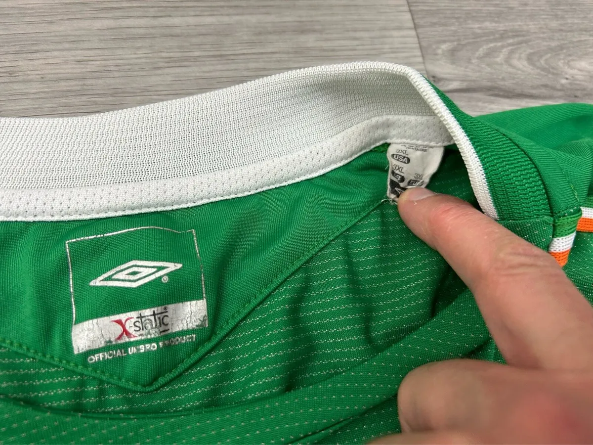 Vintage 2004 Umbro Ireland Home Jersey Shirt 3XL - Image 4