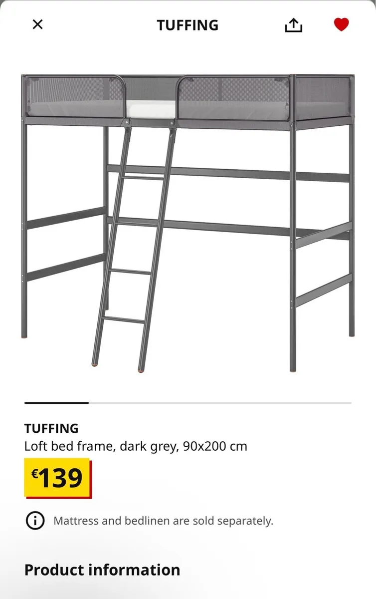 Loft bed - Image 1