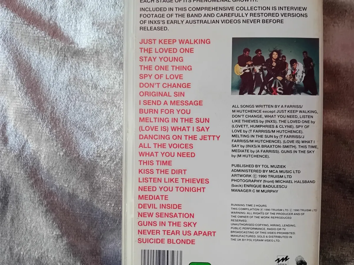 INXS   GREATEST  HITS VIDEO 1980  / 1990 - Image 3