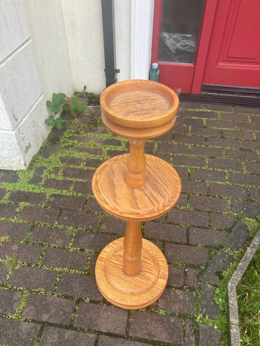 1920s vintage two tier smokers stand - Image 2