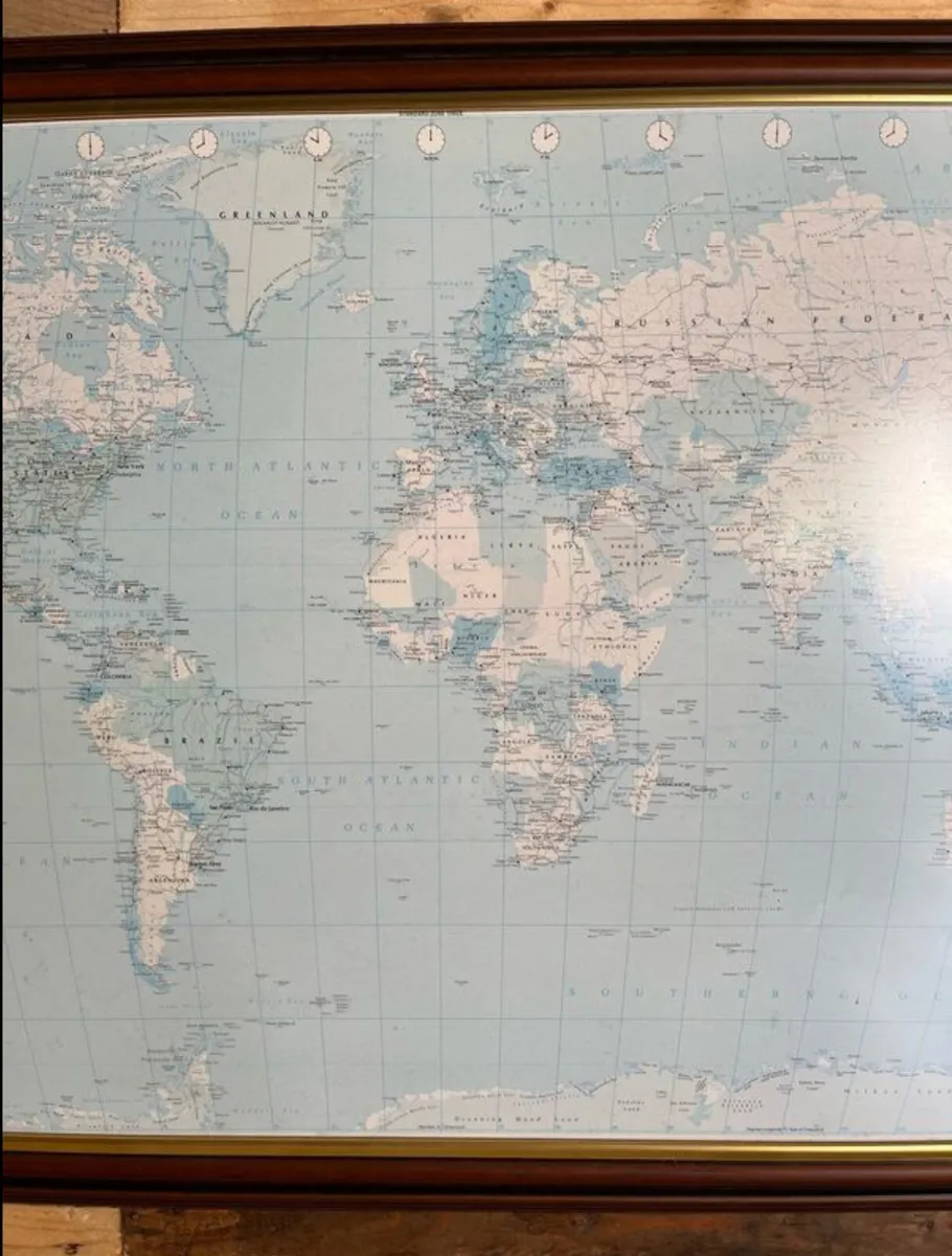 Large vintage map of world 1999 - Image 3