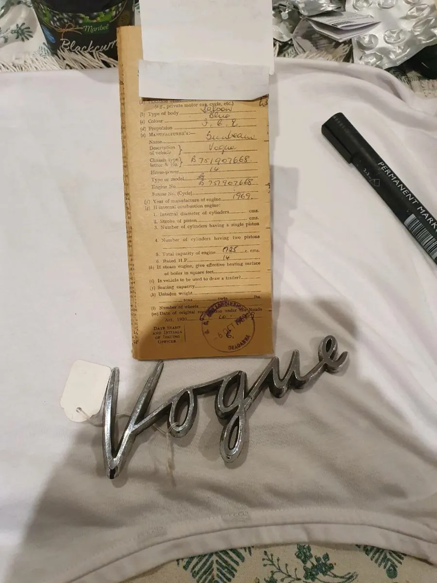 1969  sunbeam vogue breaking  parts