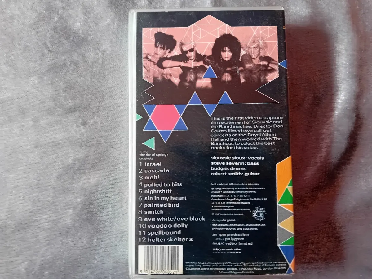 SIOUXSIE AND THE BANSHEES    NOCTURNE  LIVE    VHS - Image 4