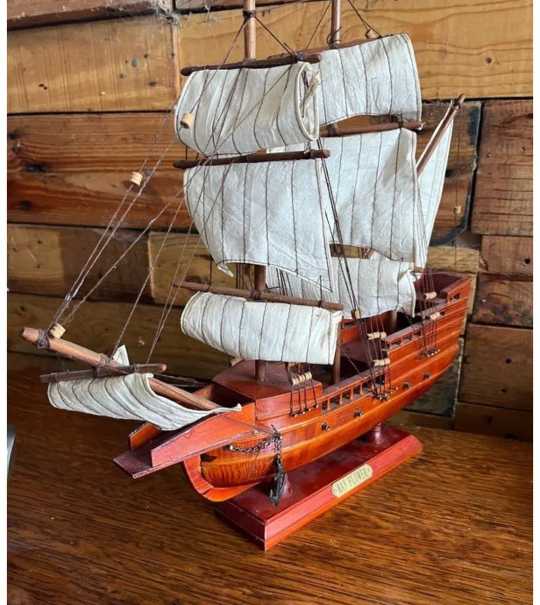 The Mayflower Vintage Model Ship - Image 3