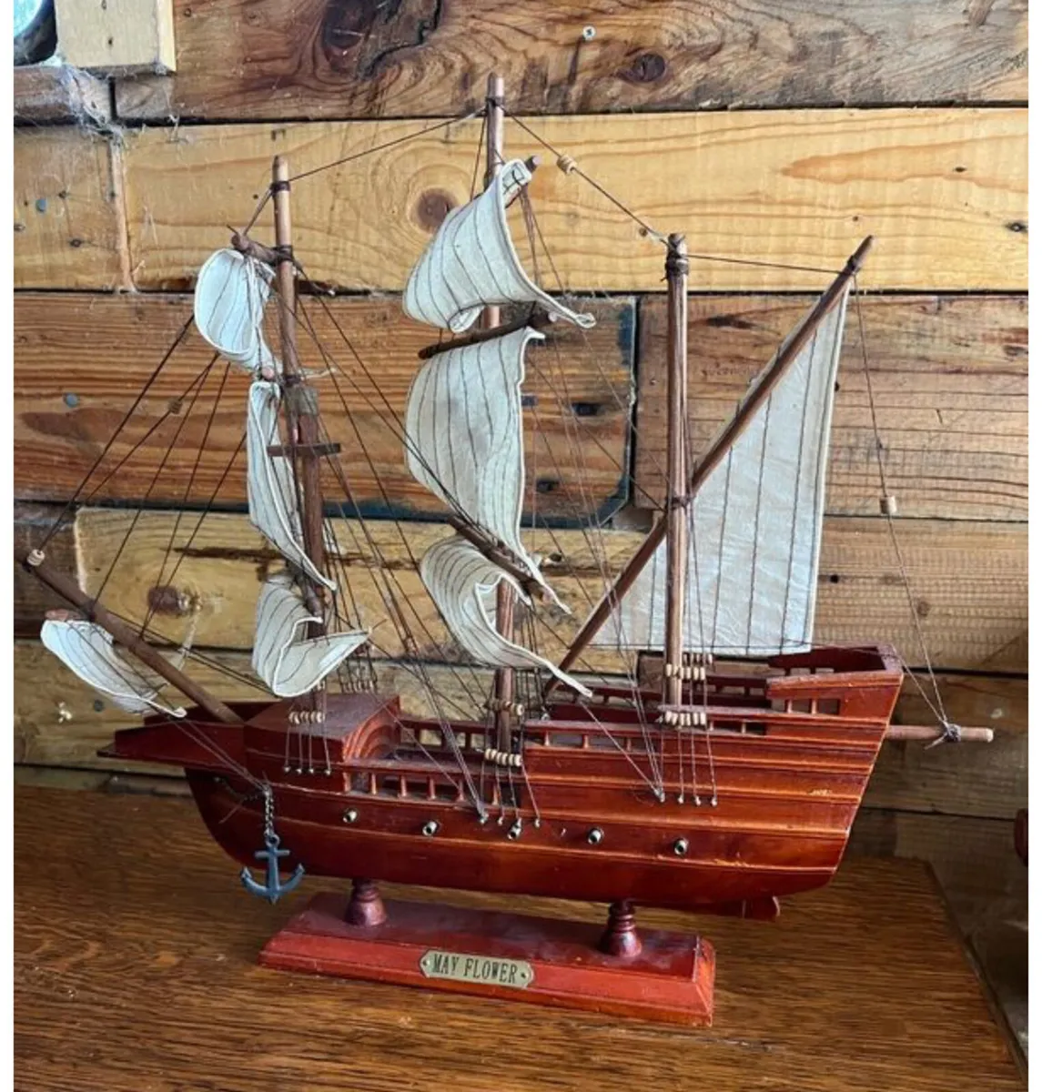 The Mayflower Vintage Model Ship - Image 4
