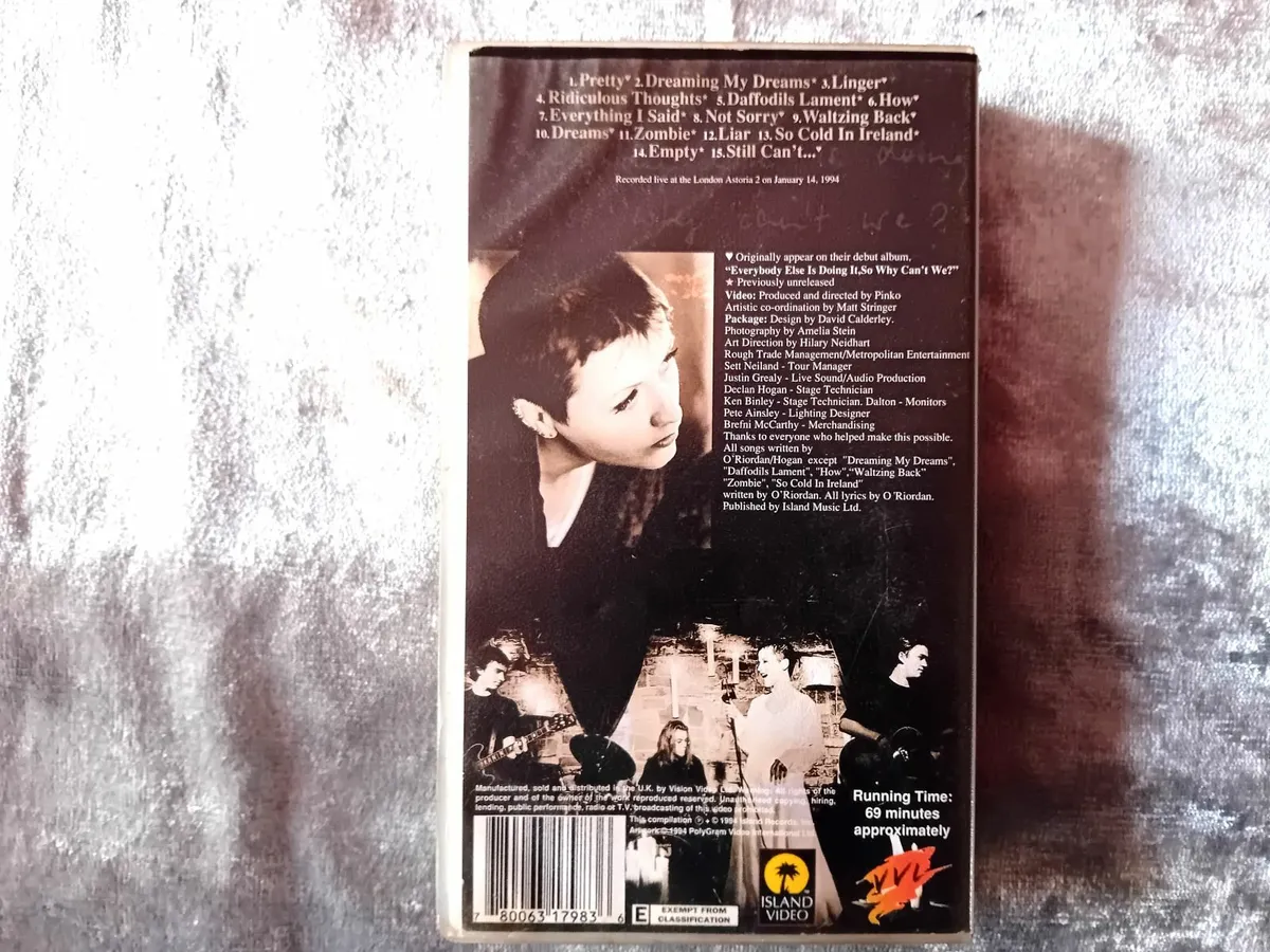 THE CRANBERRIES   LIVE  VHS  VIDEO  1994 - Image 4